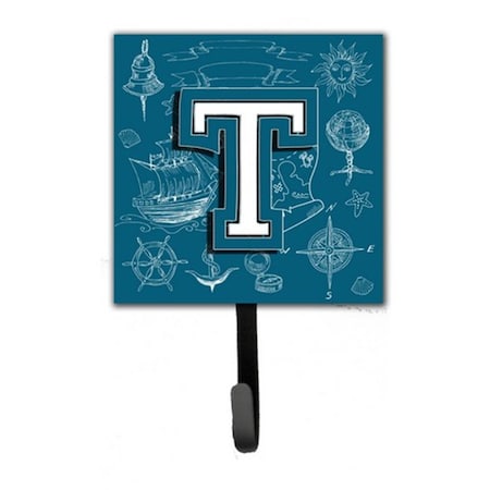 Jensendistributionservices Letter T Sea Doodles Initial Alphabet Leash & Key Holder MI1658548